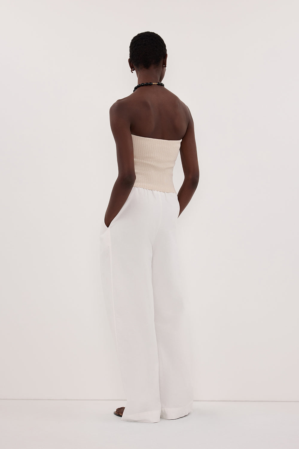LIMA BONE STRAPLESS BANDEAU KNIT TOP Clothing DISSH Boutiques 