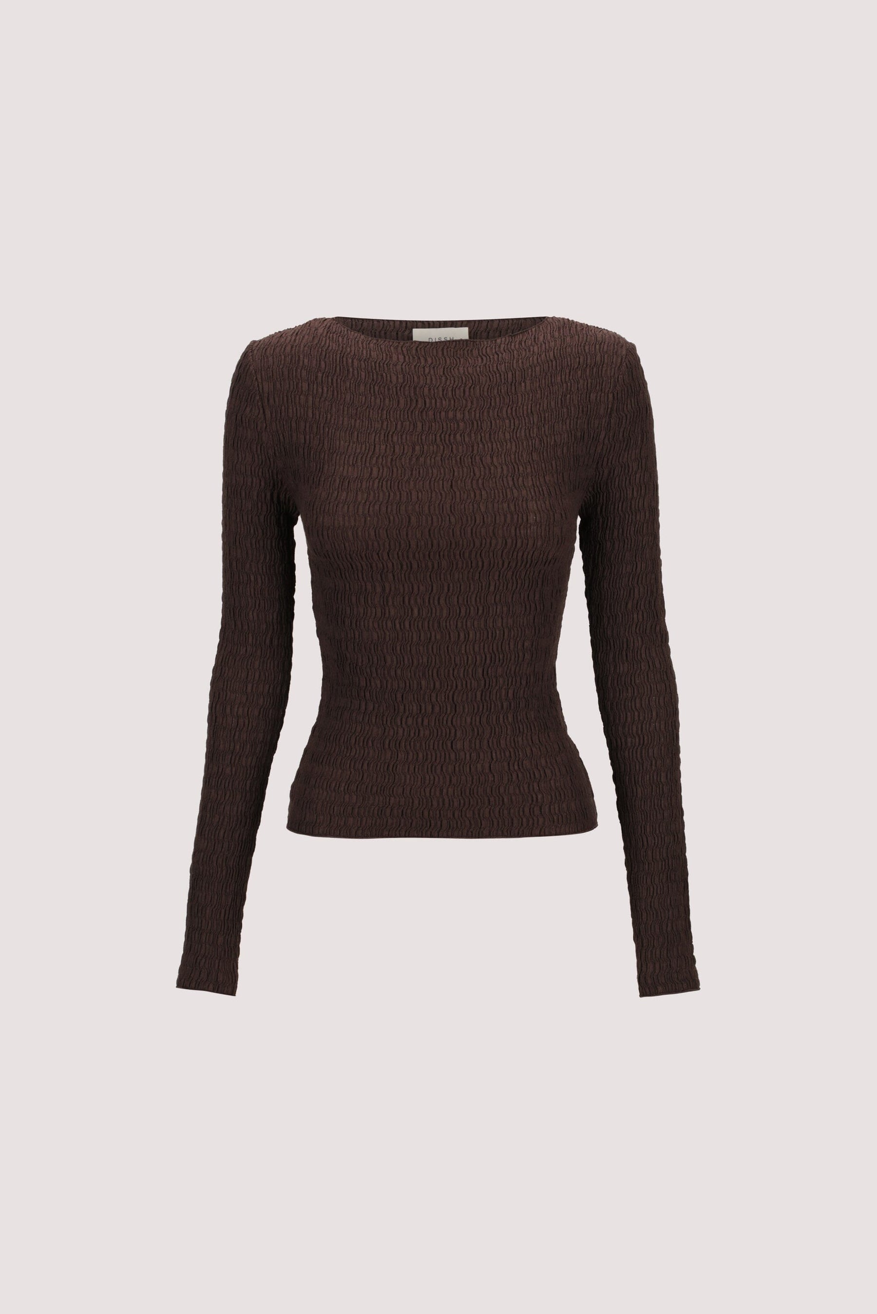 MELISSA CHOC LONG SLEEVE KNIT TOP Clothing DISSH Boutiques 