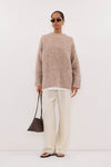BILLIE OAT TEXTURED KNIT JUMPER