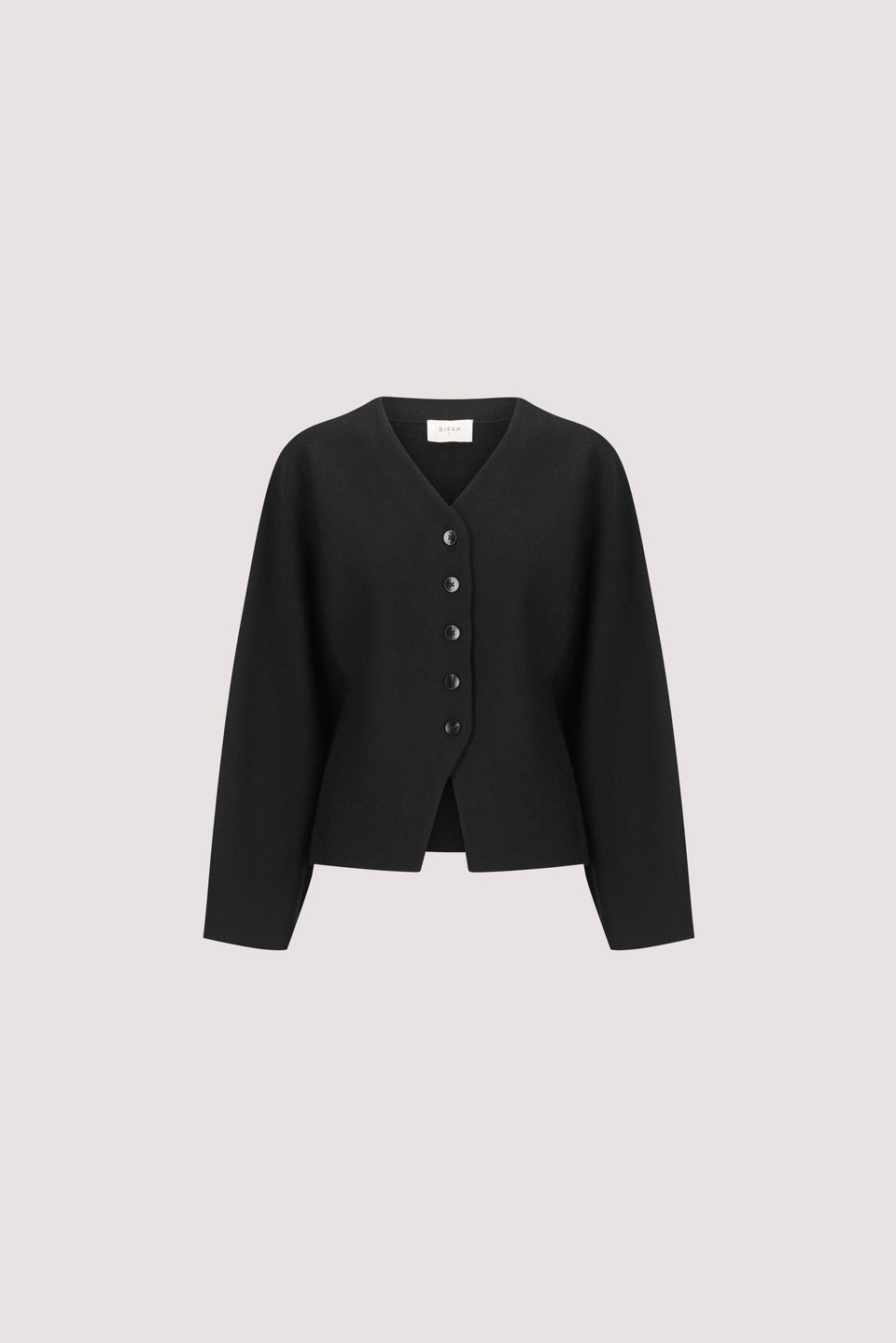 ETHEL BLACK V NECK CARDIGAN