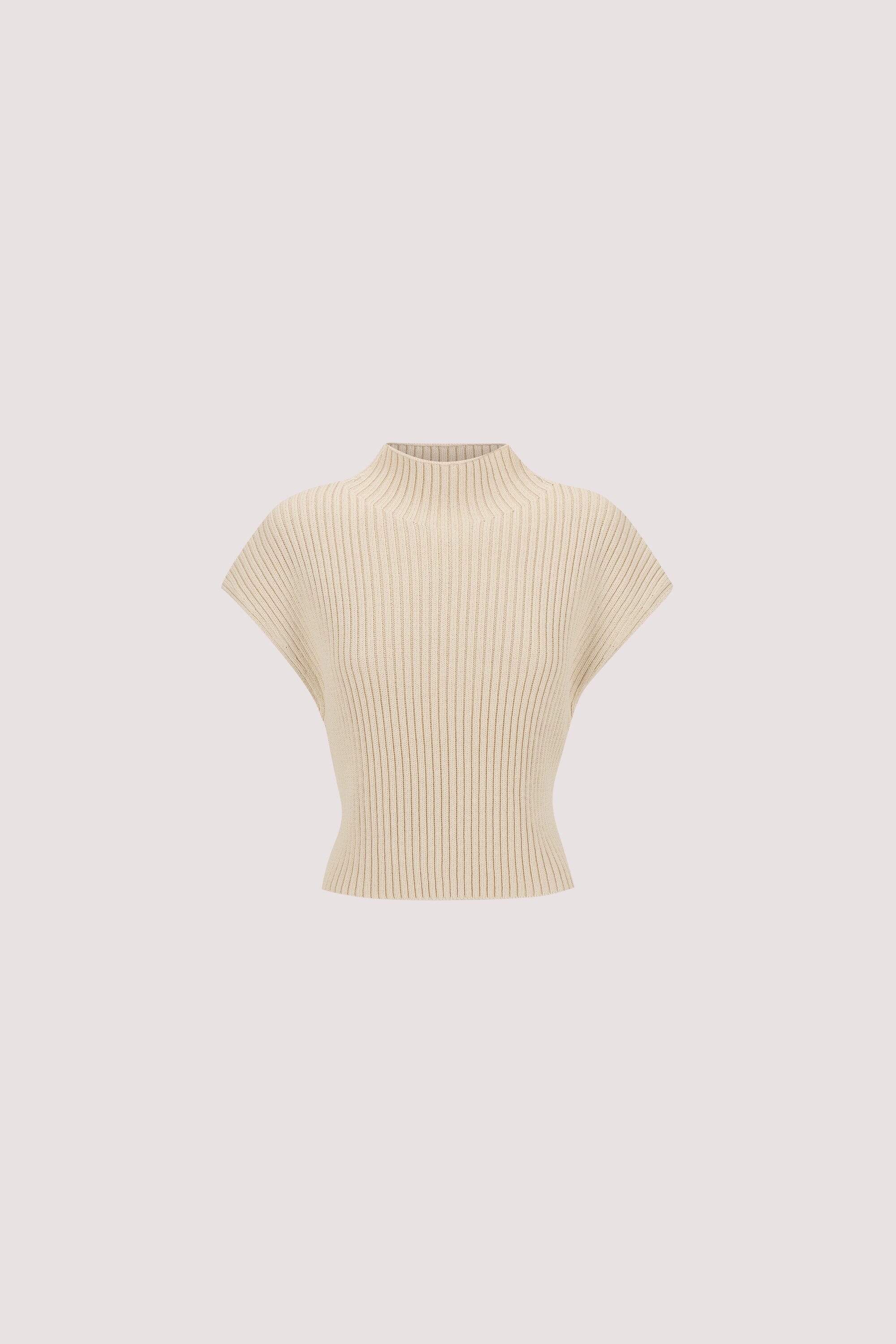 DELLA NATURAL KNIT TOP