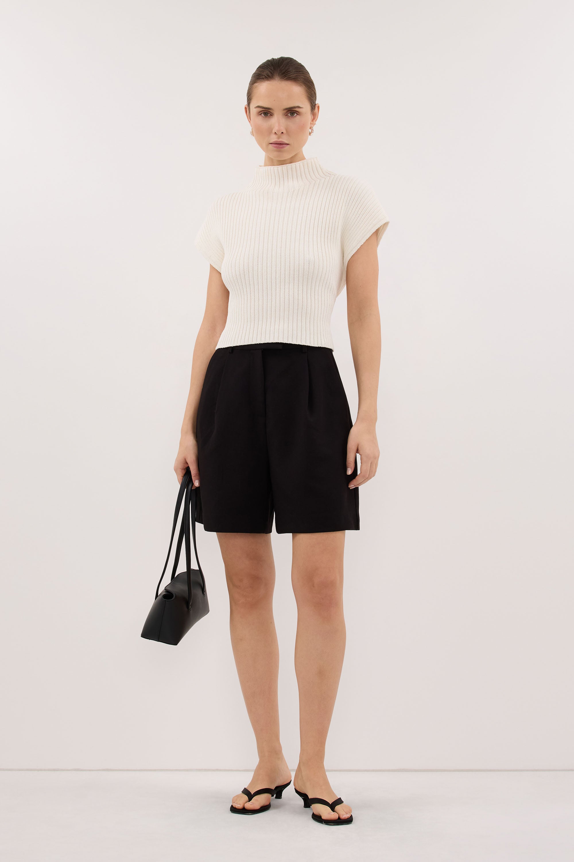 DELLA OFF WHITE KNIT TOP