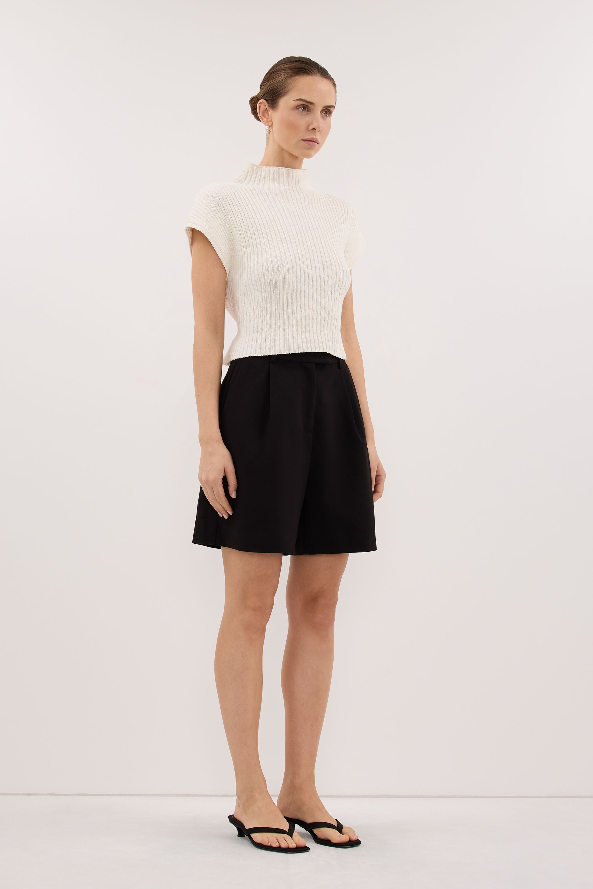DELLA OFF WHITE KNIT TOP