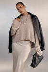 ADELINE OAT MARLE CREW KNIT JUMPER