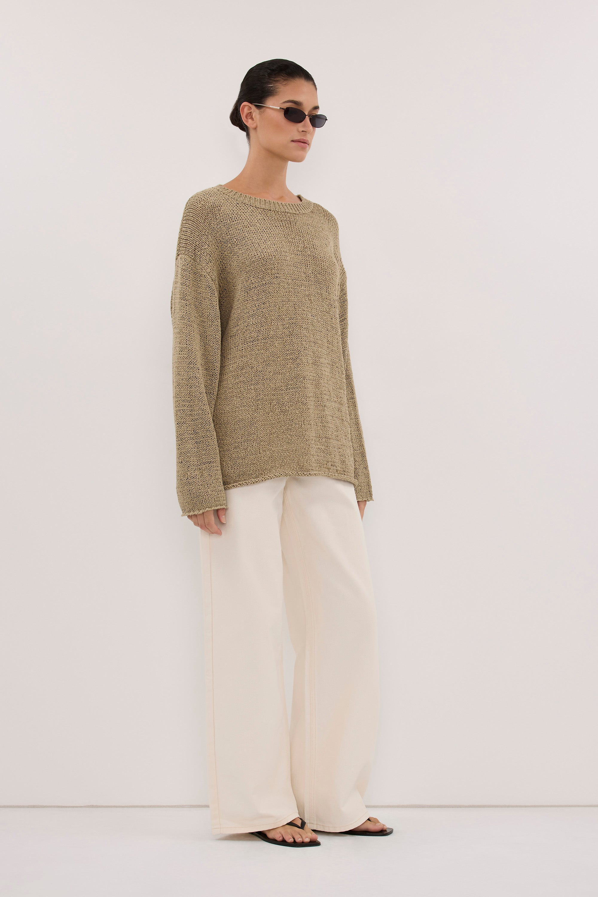 MIREYA ELM TEXTURED KNIT JUMPER