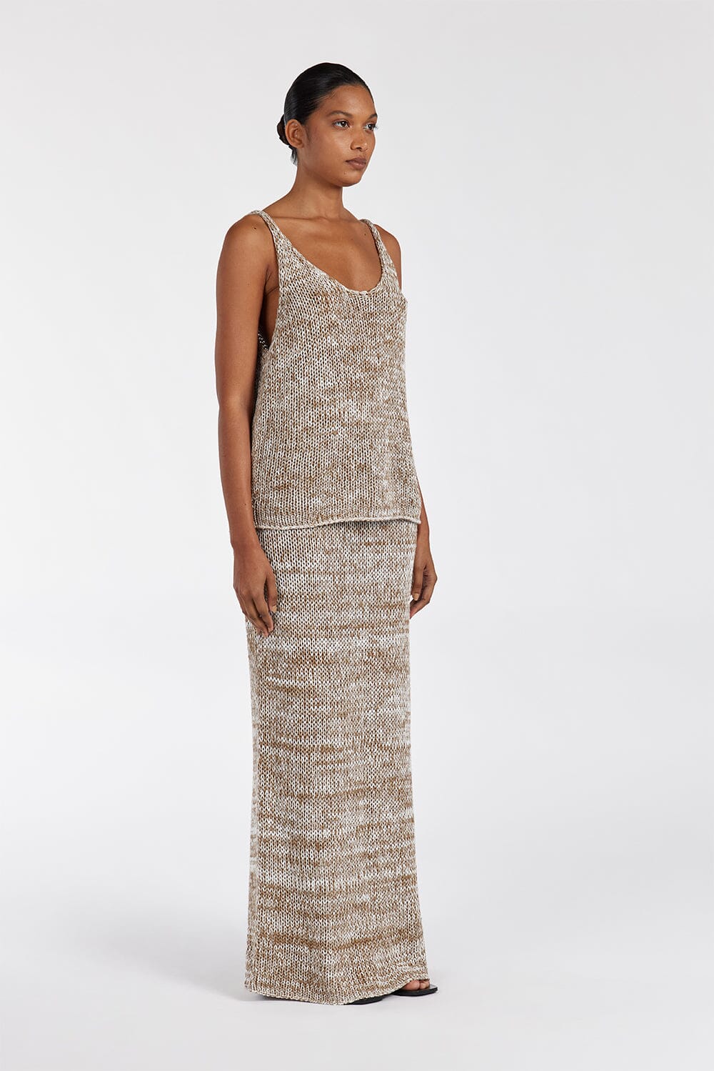 HEIDI TAN MARLE MIDI SKIRT Clothing DISSH Boutiques 
