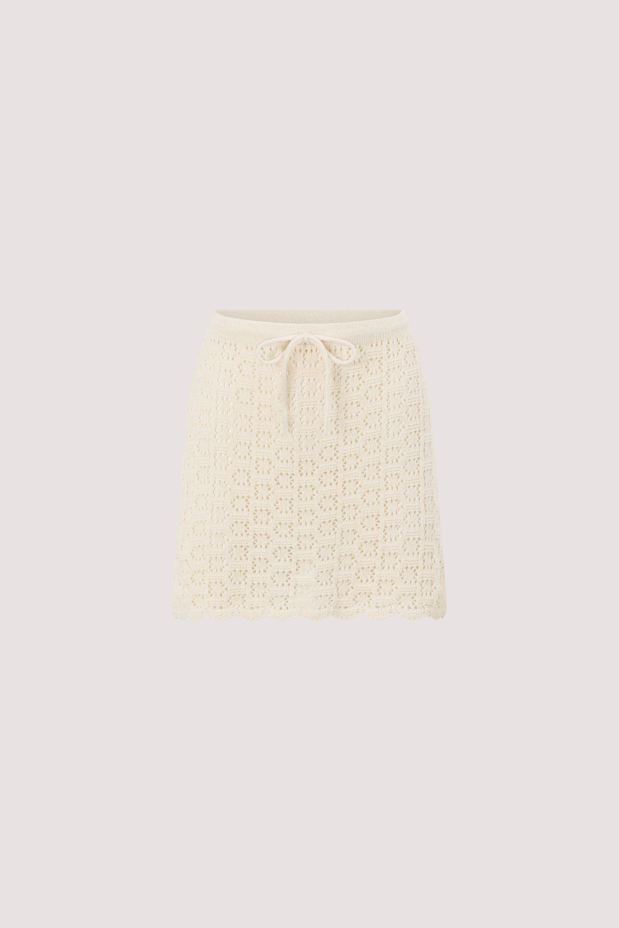 KEIRA NATURAL KNIT MINI SKIRT