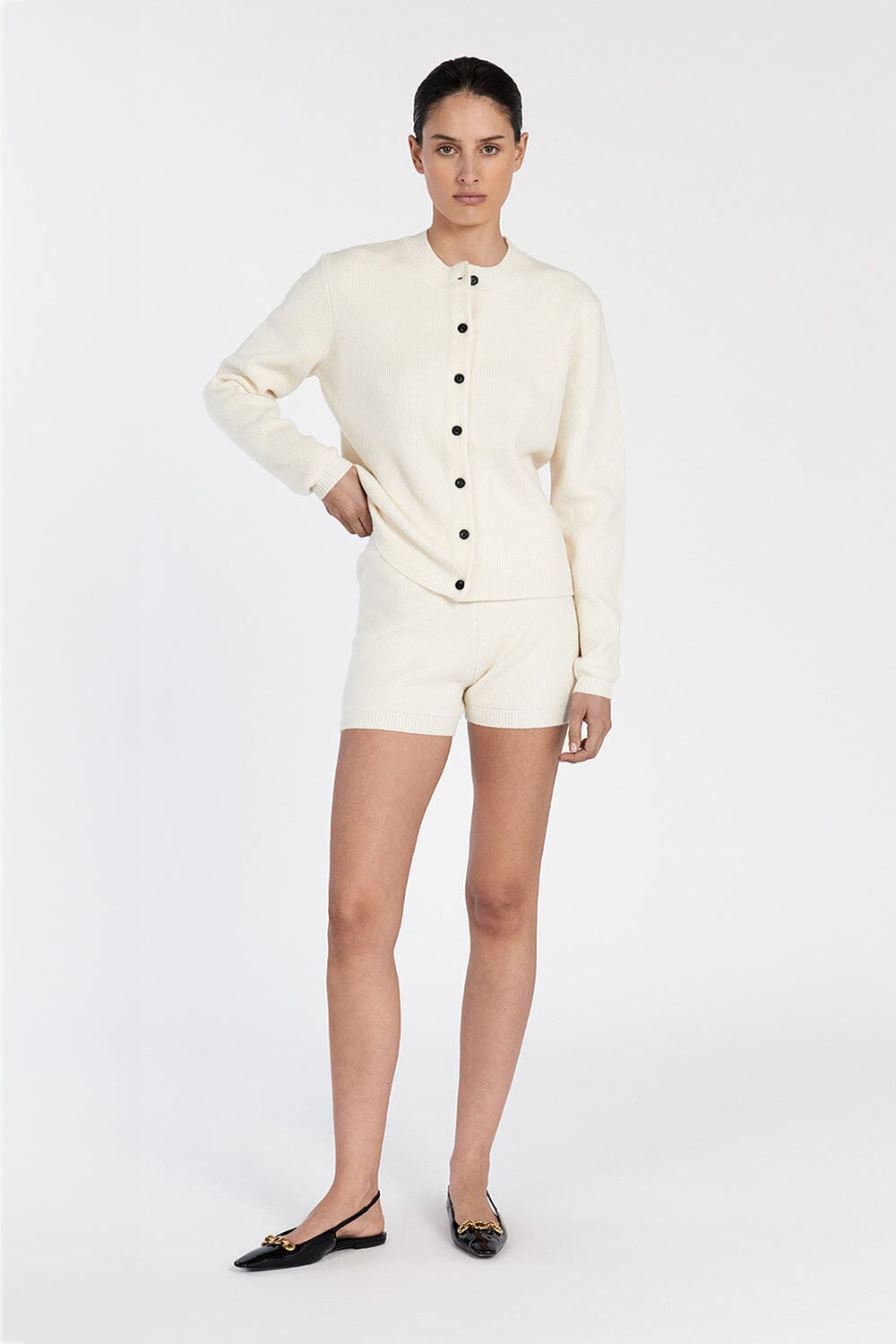 AXEL CREAM CASHMERE BLEND BOXER SHORT Clothing DISSH Boutiques 