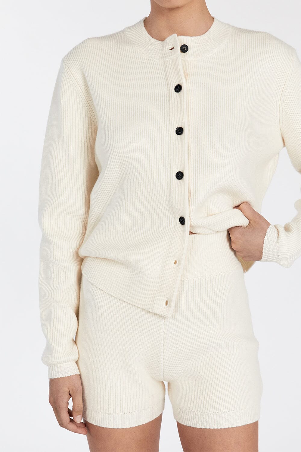 AXEL CREAM CASHMERE BLEND BOXER SHORT Clothing DISSH Boutiques 