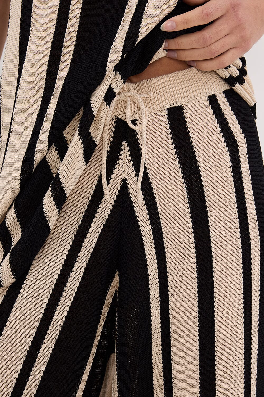 DELPHI STRIPE WIDE LEG KNIT PANT Clothing DISSH Boutiques 