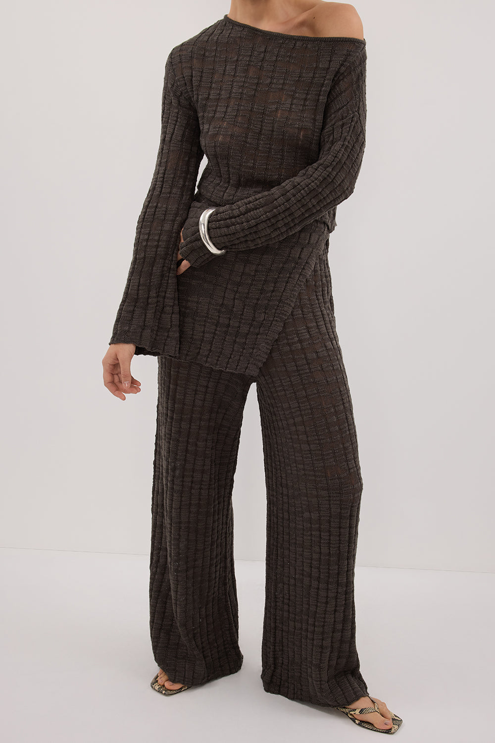 CIA PETROL KNIT PANT Clothing DISSH Boutiques 