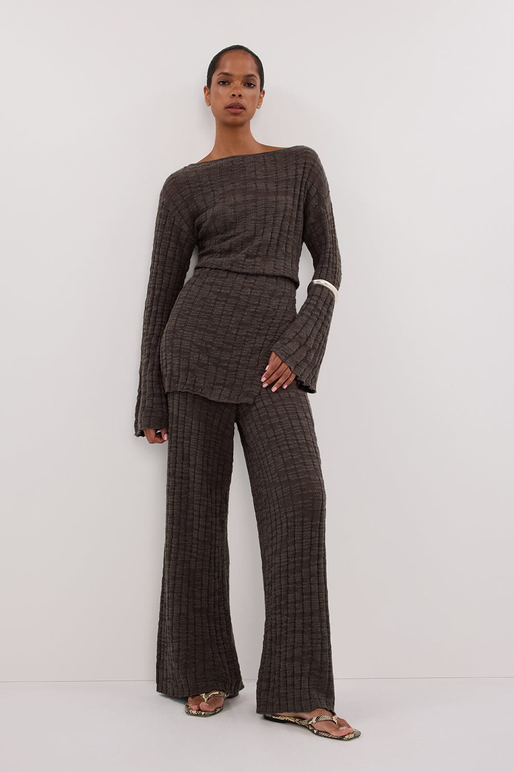 CIA PETROL KNIT PANT Clothing DISSH Boutiques 