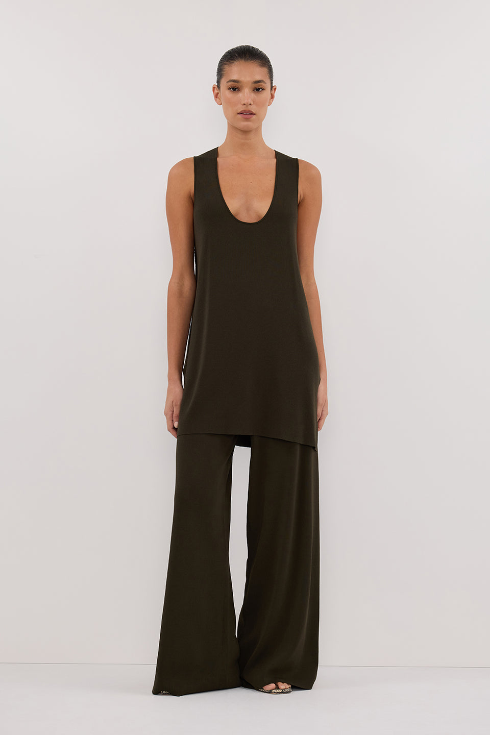 RAY FOREST WIDE LEG KNIT PANT Clothing DISSH Boutiques 