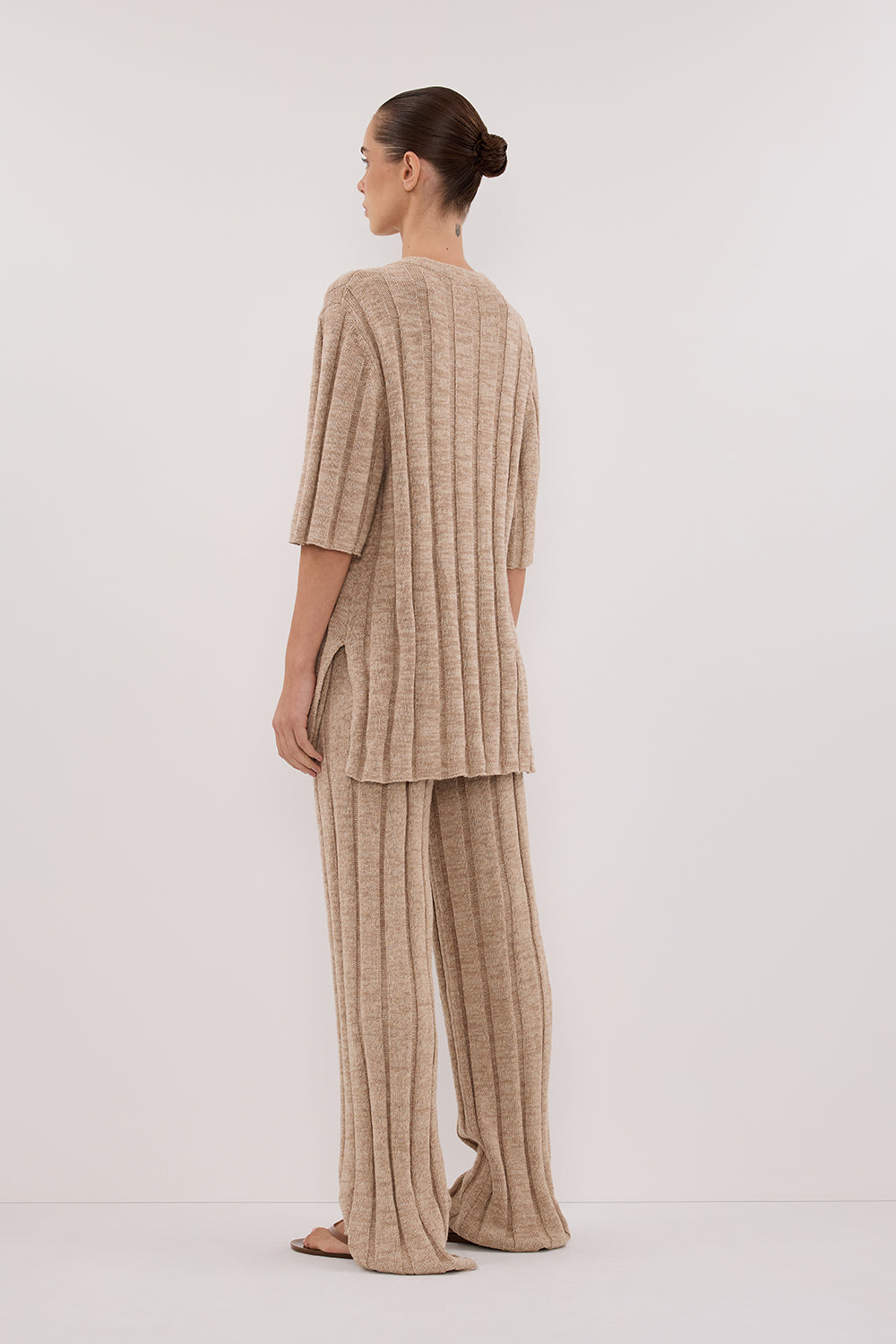JAZZ NATURAL WIDE LEG KNIT PANT Clothing DISSH Boutiques 
