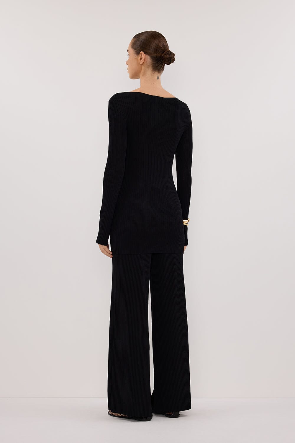 JOY BLACK KNIT PANT Clothing DISSH Boutiques 