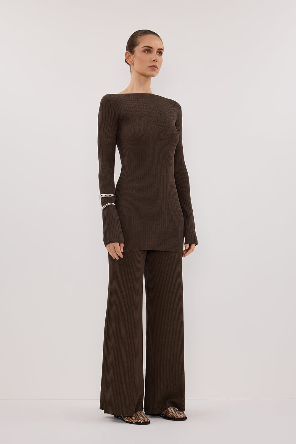JOY DARK OLIVE KNIT PANT Clothing DISSH Boutiques 