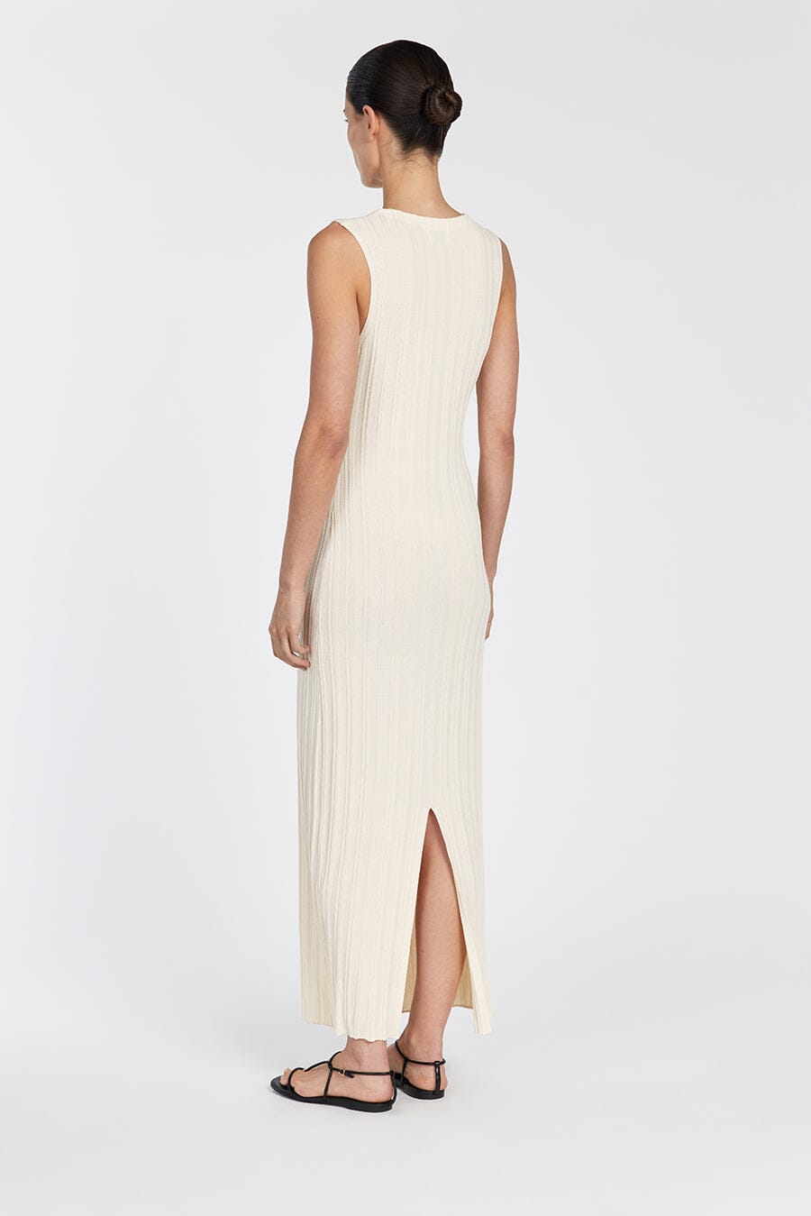 SYLVIA CREAM SLEEVELESS MAXI DRESS Clothing DISSH Boutiques 