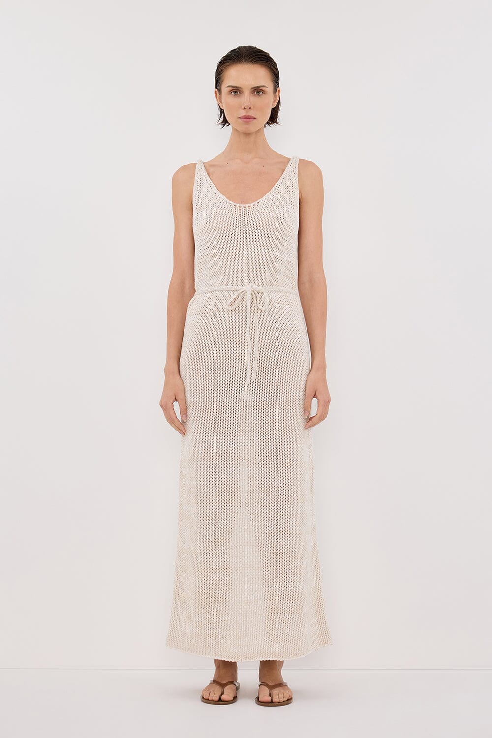 HEIDI CREAM MARLE KNIT MAXI DRESS Clothing DISSH Boutiques 