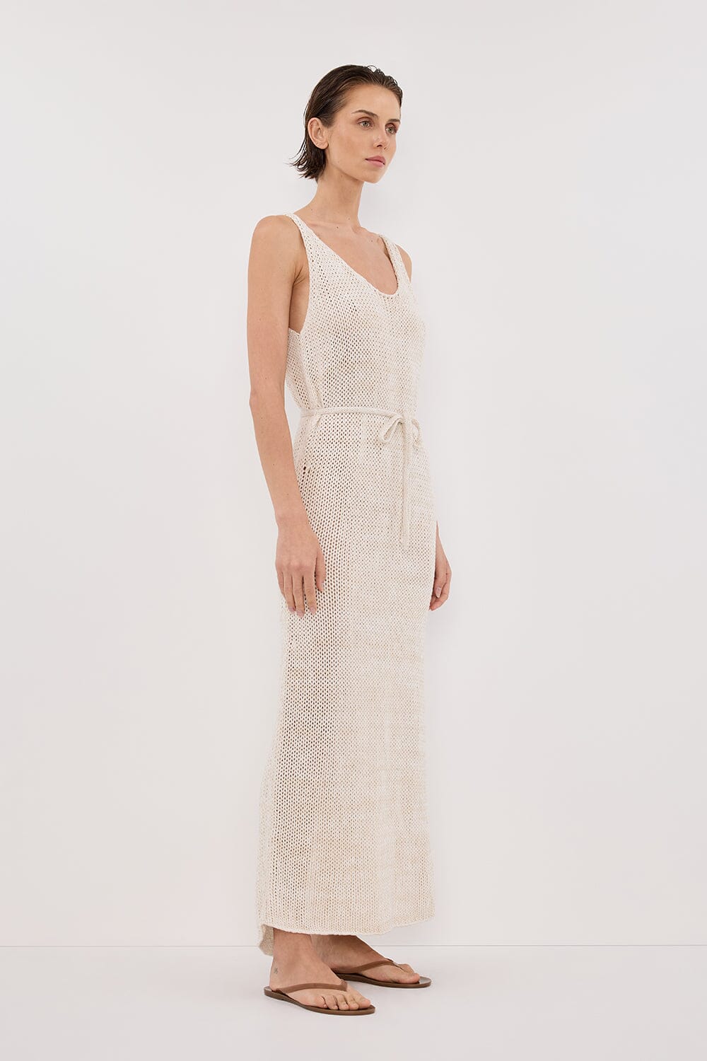 HEIDI CREAM MARLE KNIT MAXI DRESS Clothing DISSH Boutiques 