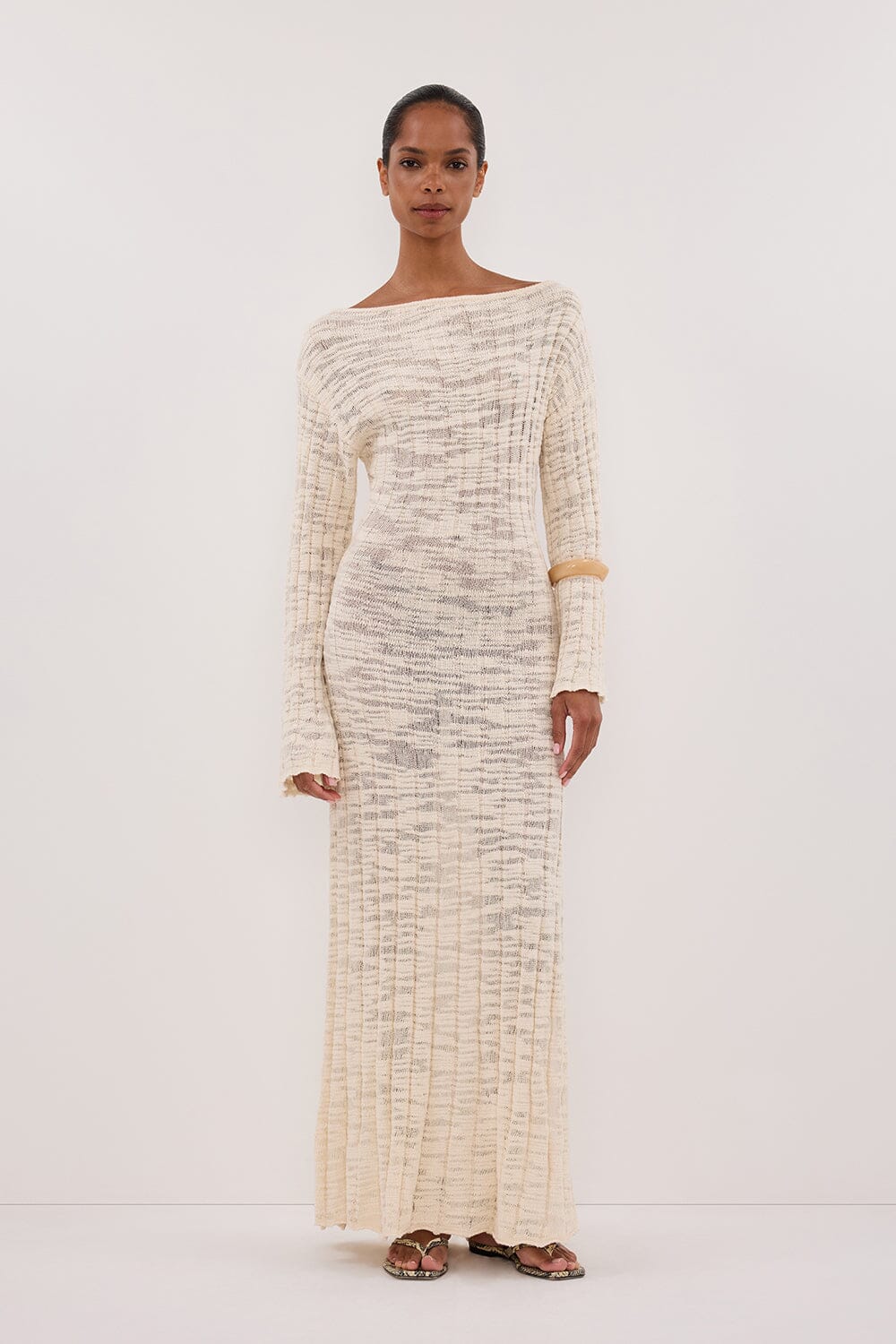 CIA NATURAL LONG SLEEVE MAXI DRESS Clothing DISSH Boutiques 