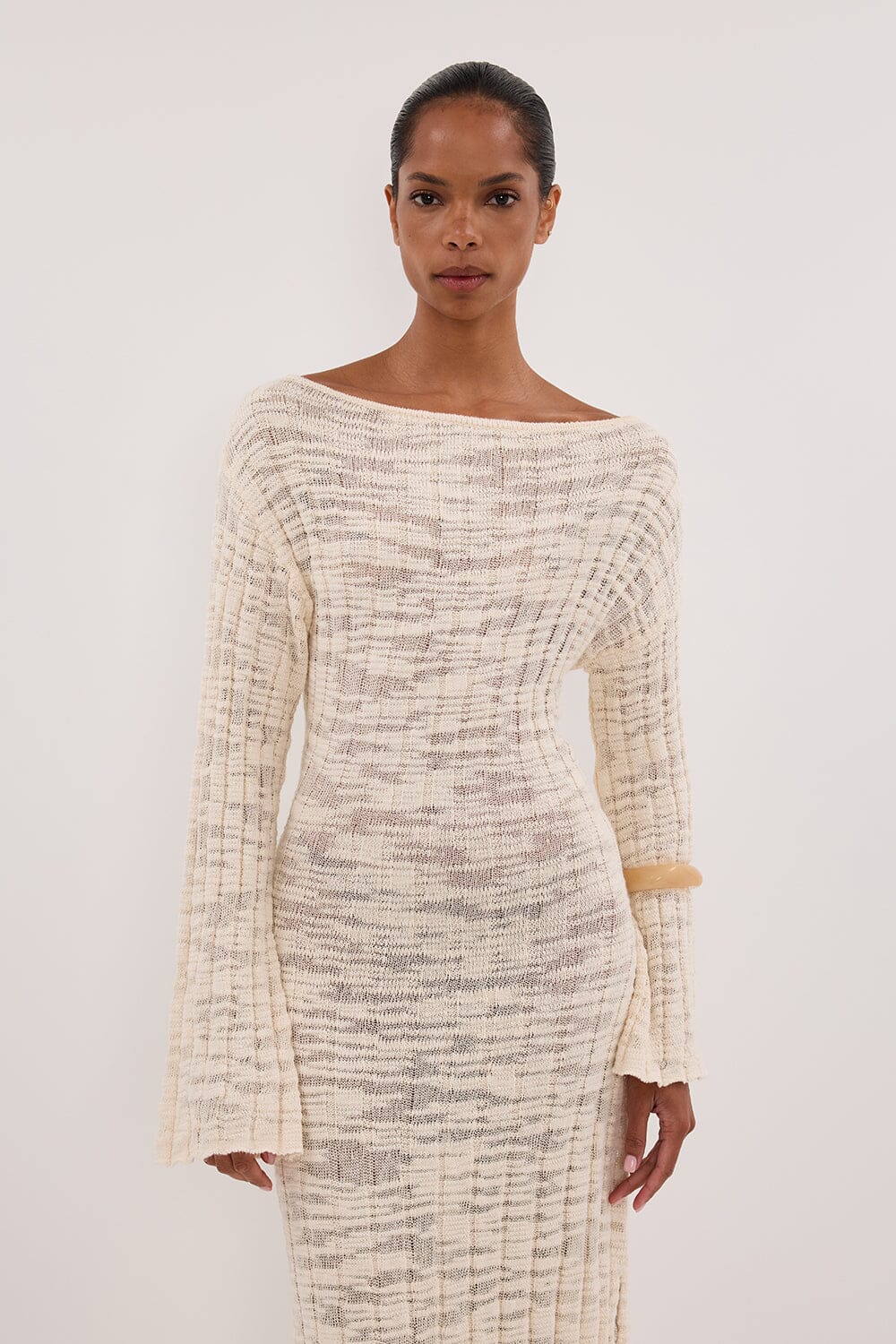 CIA NATURAL LONG SLEEVE MAXI DRESS Clothing DISSH Boutiques 