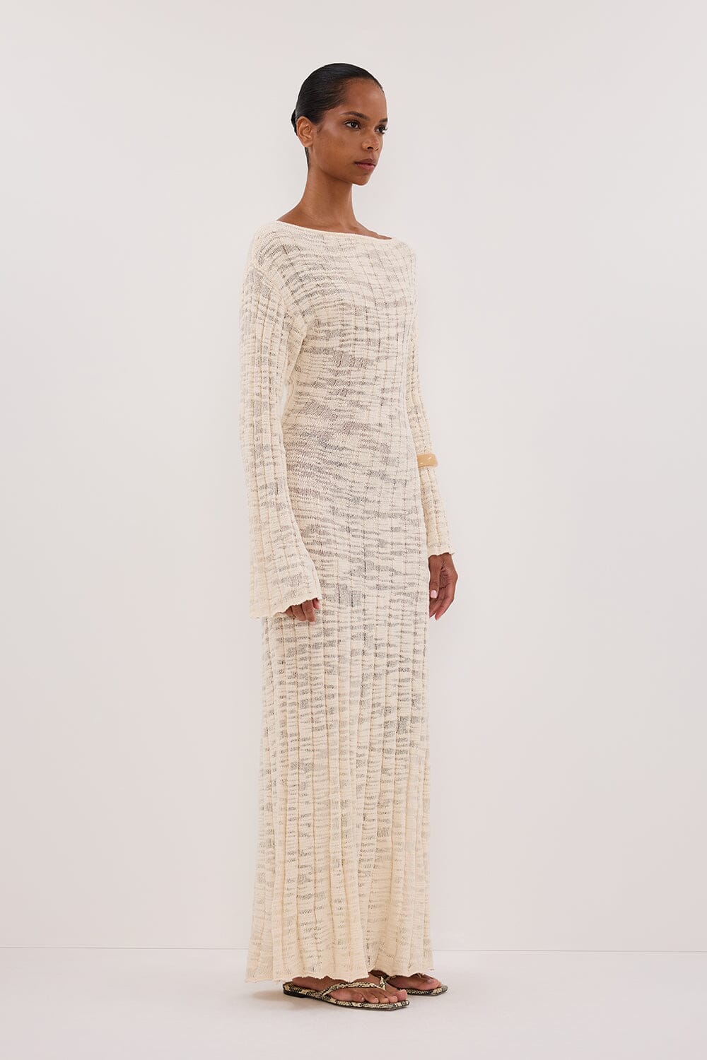 CIA NATURAL LONG SLEEVE MAXI DRESS Clothing DISSH Boutiques 