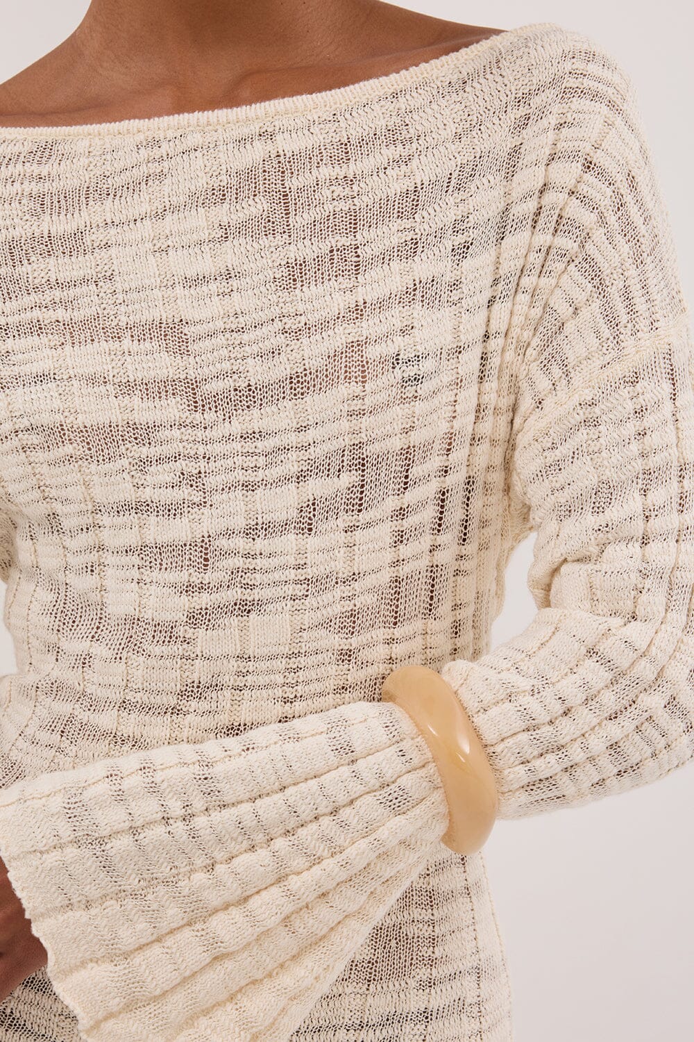 CIA NATURAL LONG SLEEVE MAXI DRESS Clothing DISSH Boutiques 