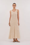 LEN NATURAL KNIT MAXI DRESS