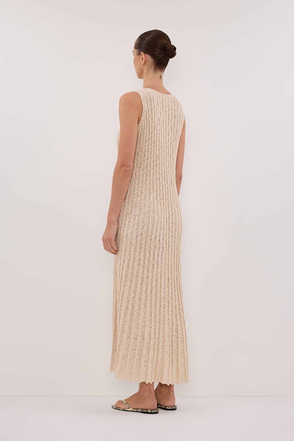 LEN NATURAL KNIT MAXI DRESS Clothing DISSH Boutiques 