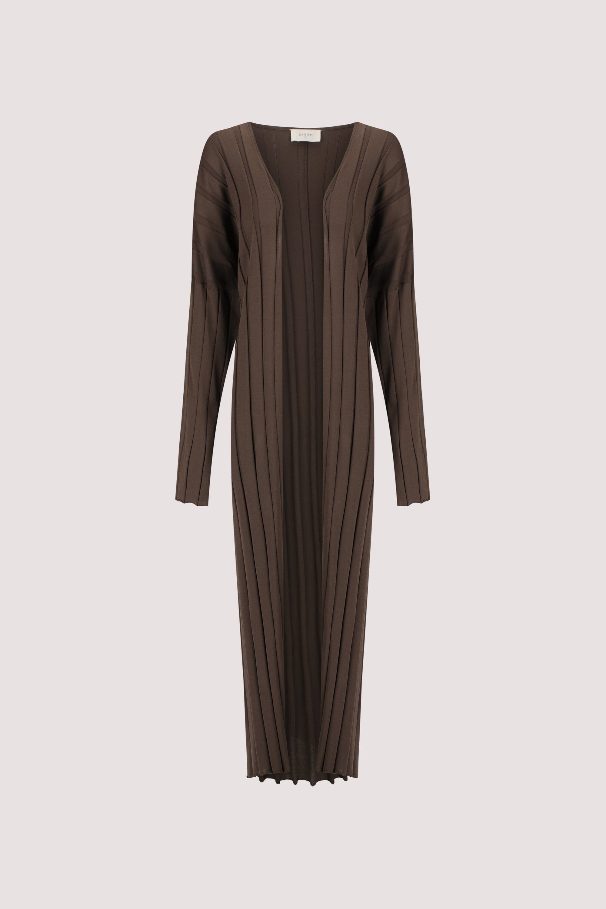 EVE DARK OLIVE KNIT MIDI CARDIGAN