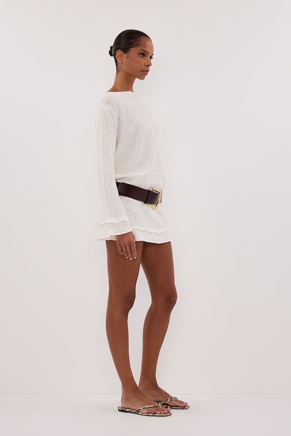 MAX IVORY KNIT MINI DRESS Clothing DISSH Boutiques 