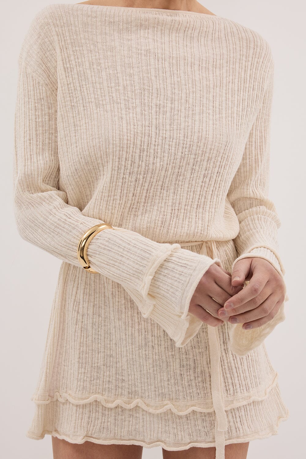 MAX NATURAL KNIT MINI DRESS Clothing DISSH Boutiques 