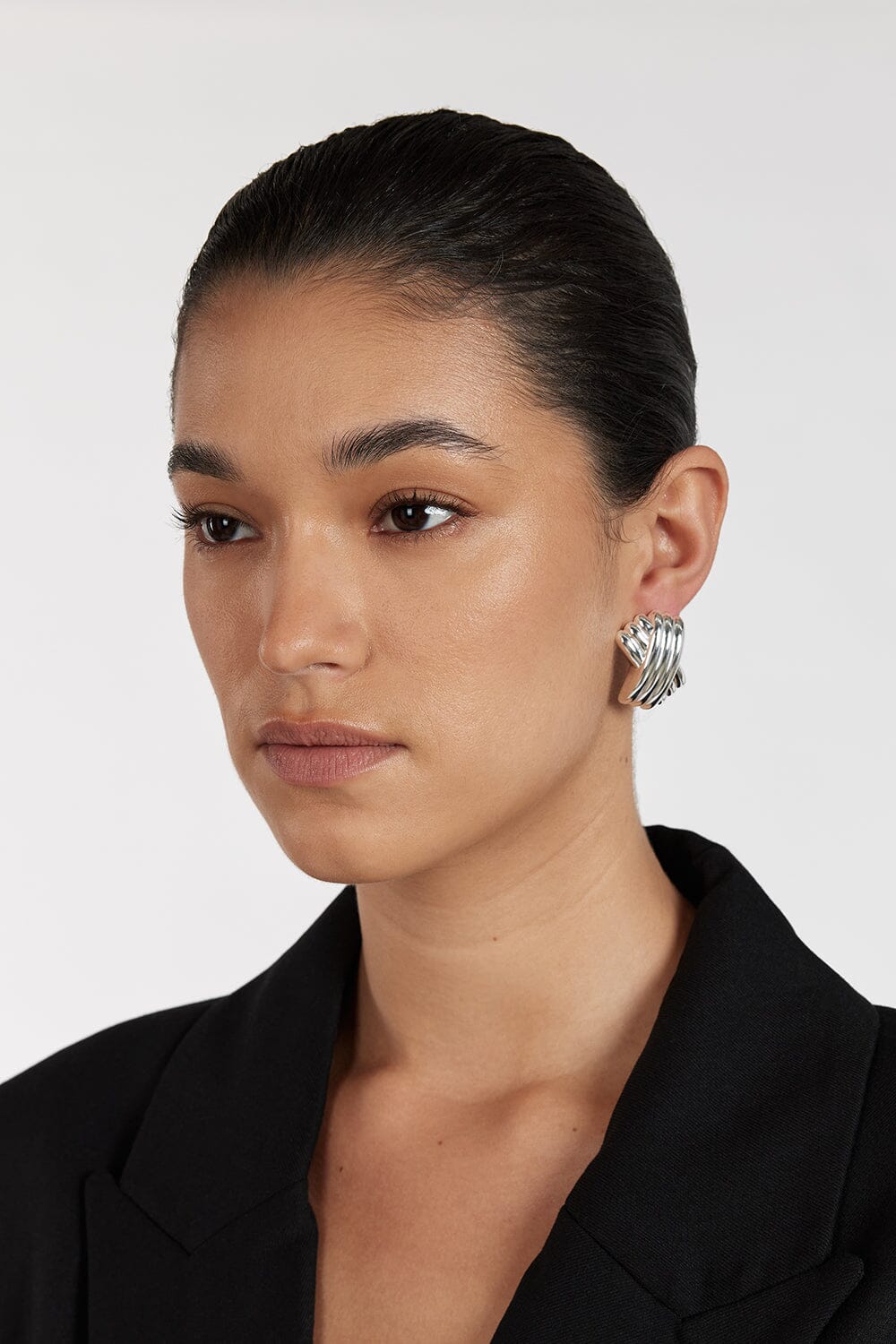 MEGA TRIPLE X SILVER EARRING Accessories DISSH Boutiques 