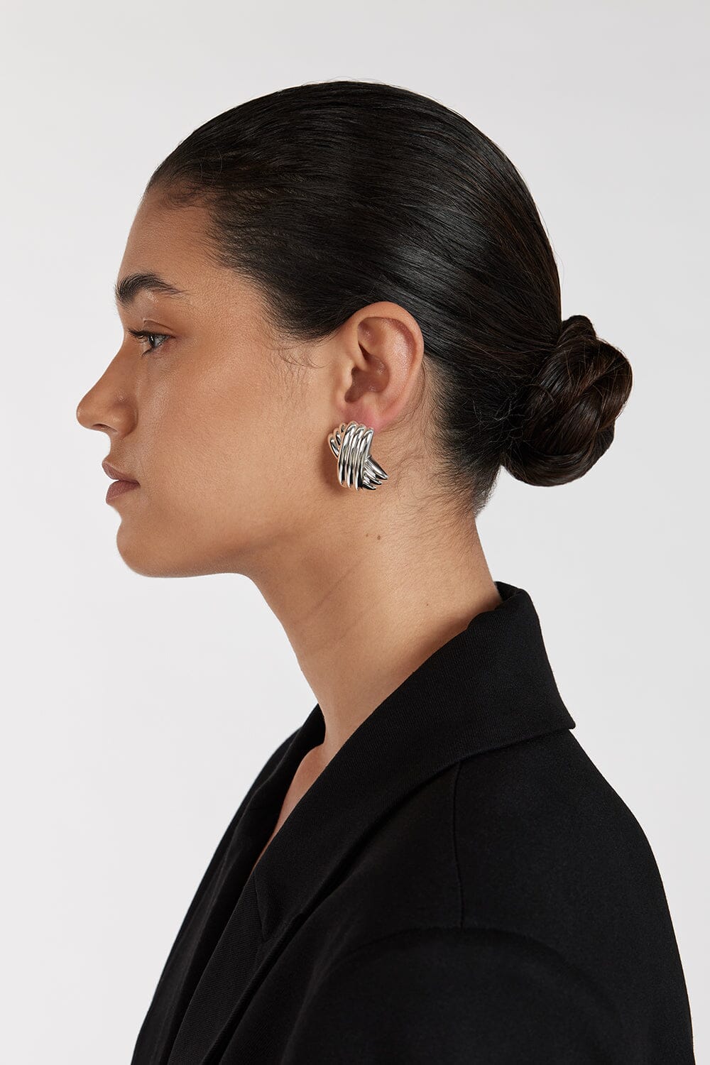 MEGA TRIPLE X SILVER EARRING Accessories DISSH Boutiques 
