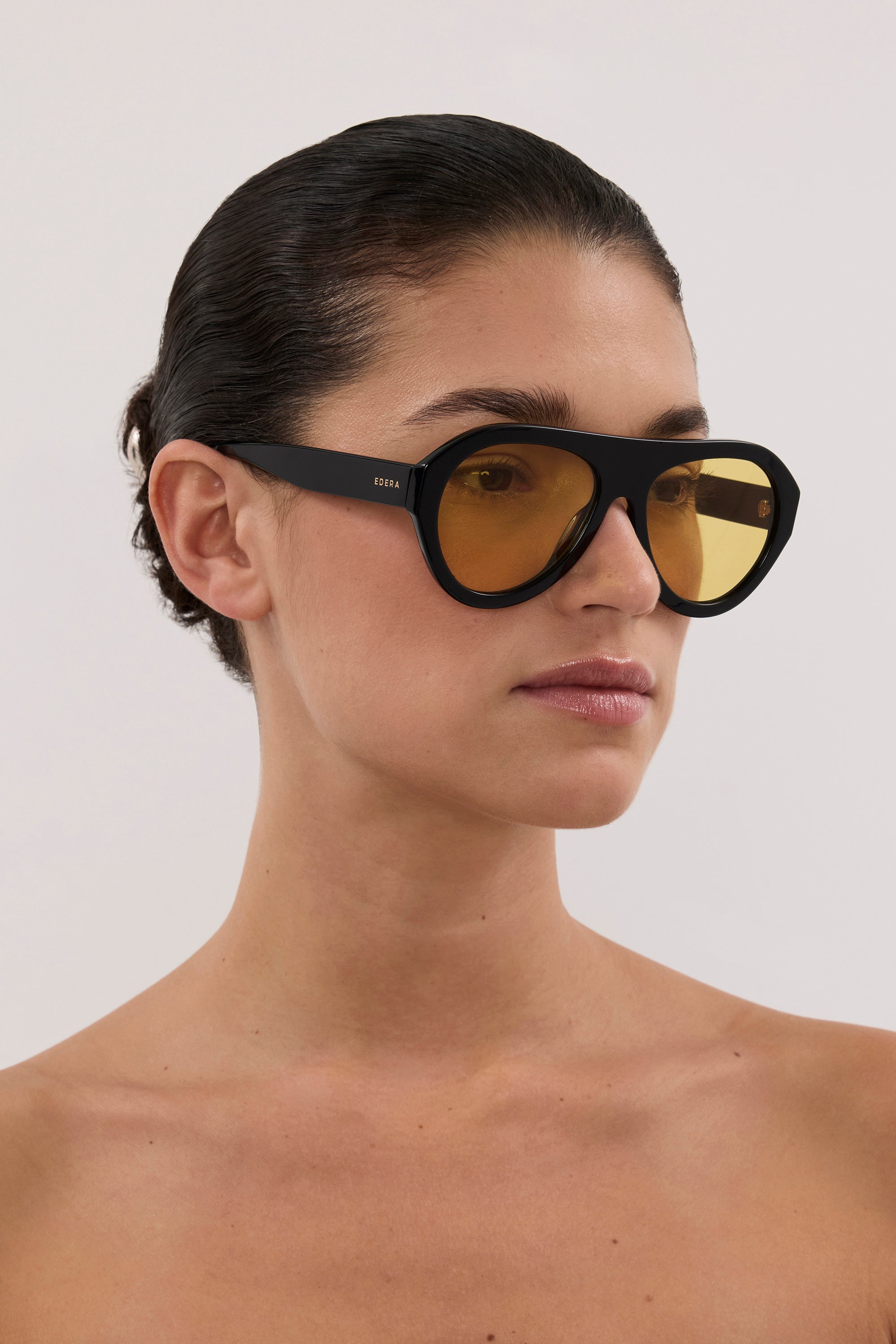 EDERA AVENA BLACK YELLOW SUNGLASSES