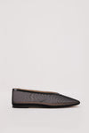 DOF STUDIOS MAISON BLACK MESH BALLET FLAT