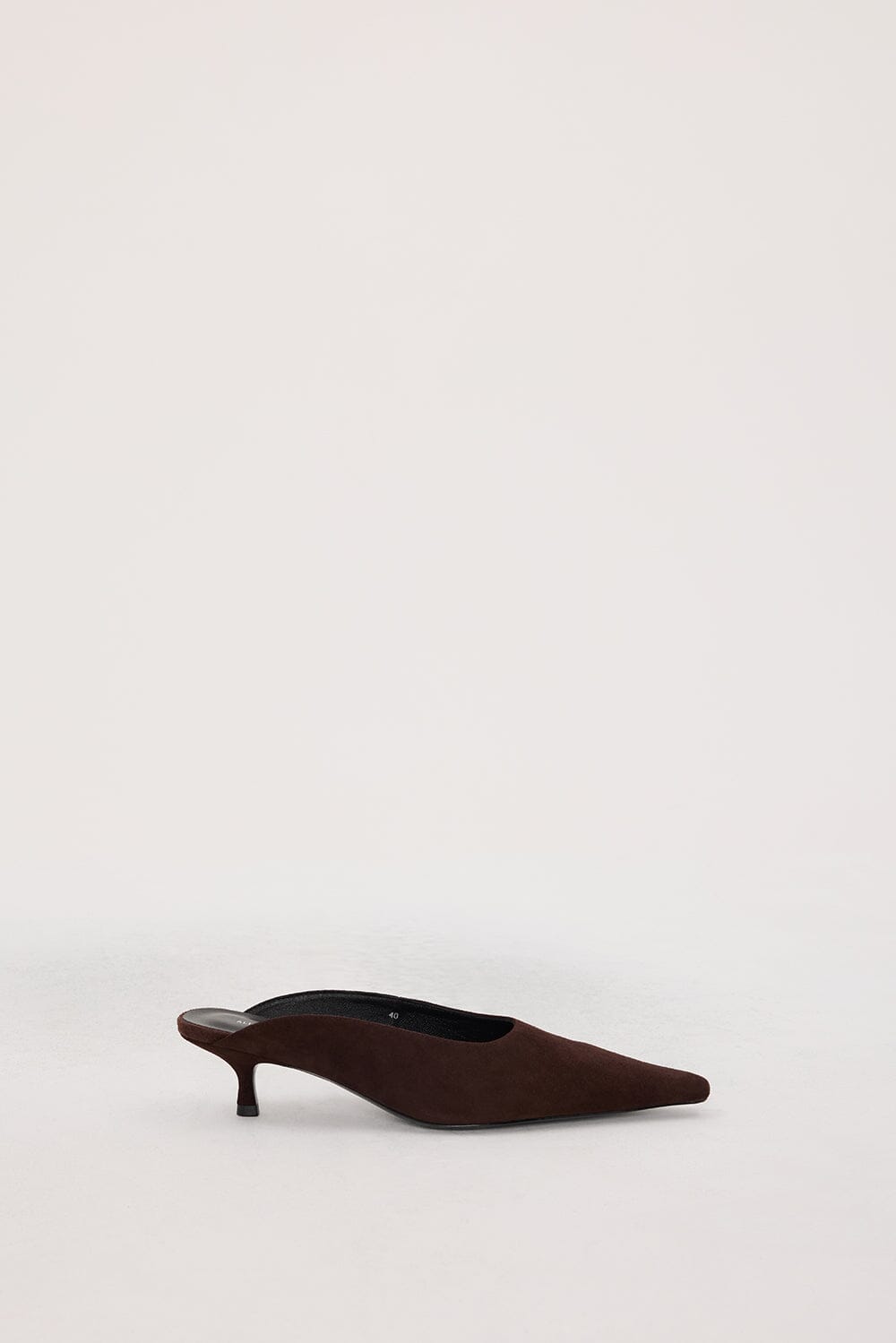 ALIAS MAE GENEVA HEEL CHOCOLATE SUEDE