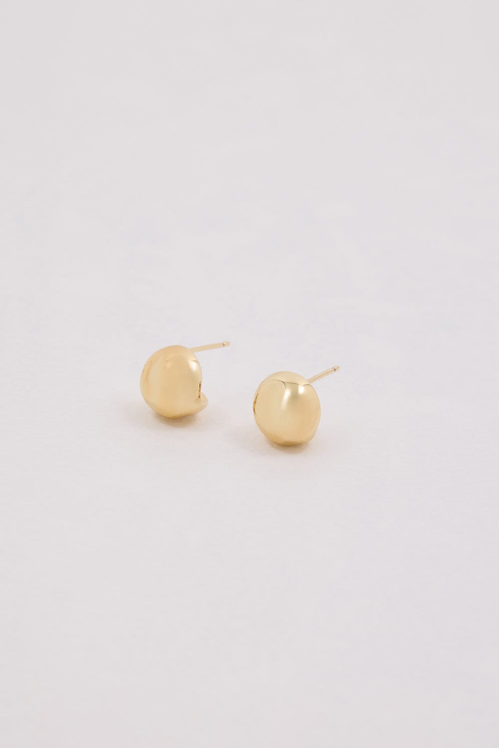 F+H GOLD HAMMERED BALL STUD Accessories DISSH Boutiques 