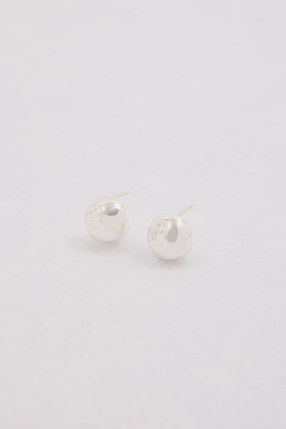 F+H SILVER HAMMERED BALL STUDS Accessories DISSH Boutiques 