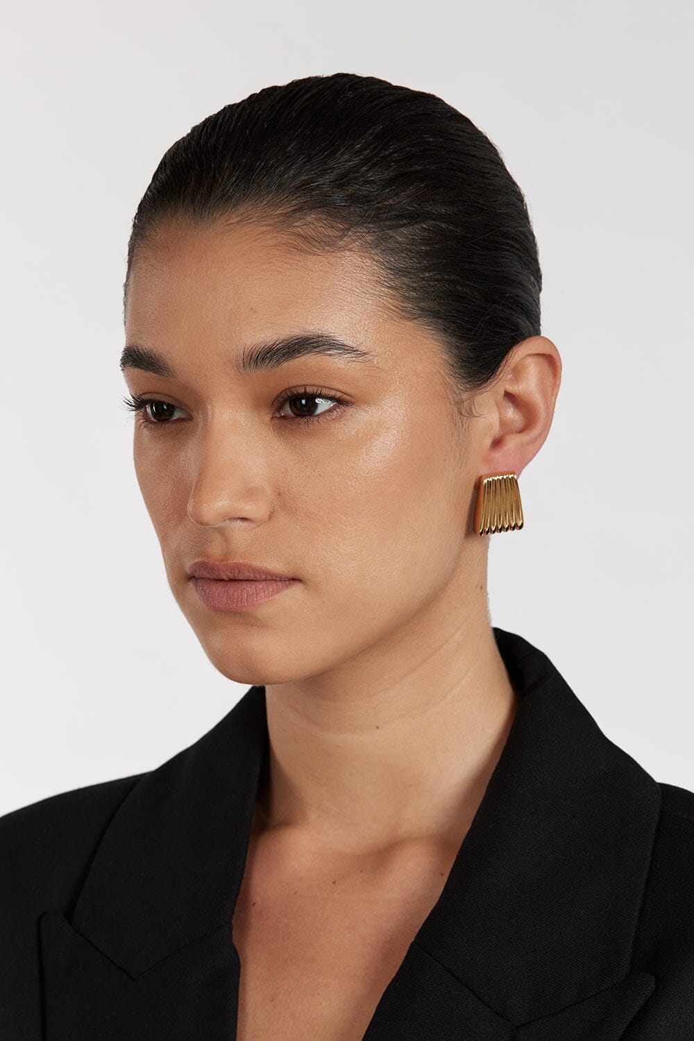 HEAVEN MAYHEM RIBBED GOLD EARRING Accessories HEAVEN MAYHEM 
