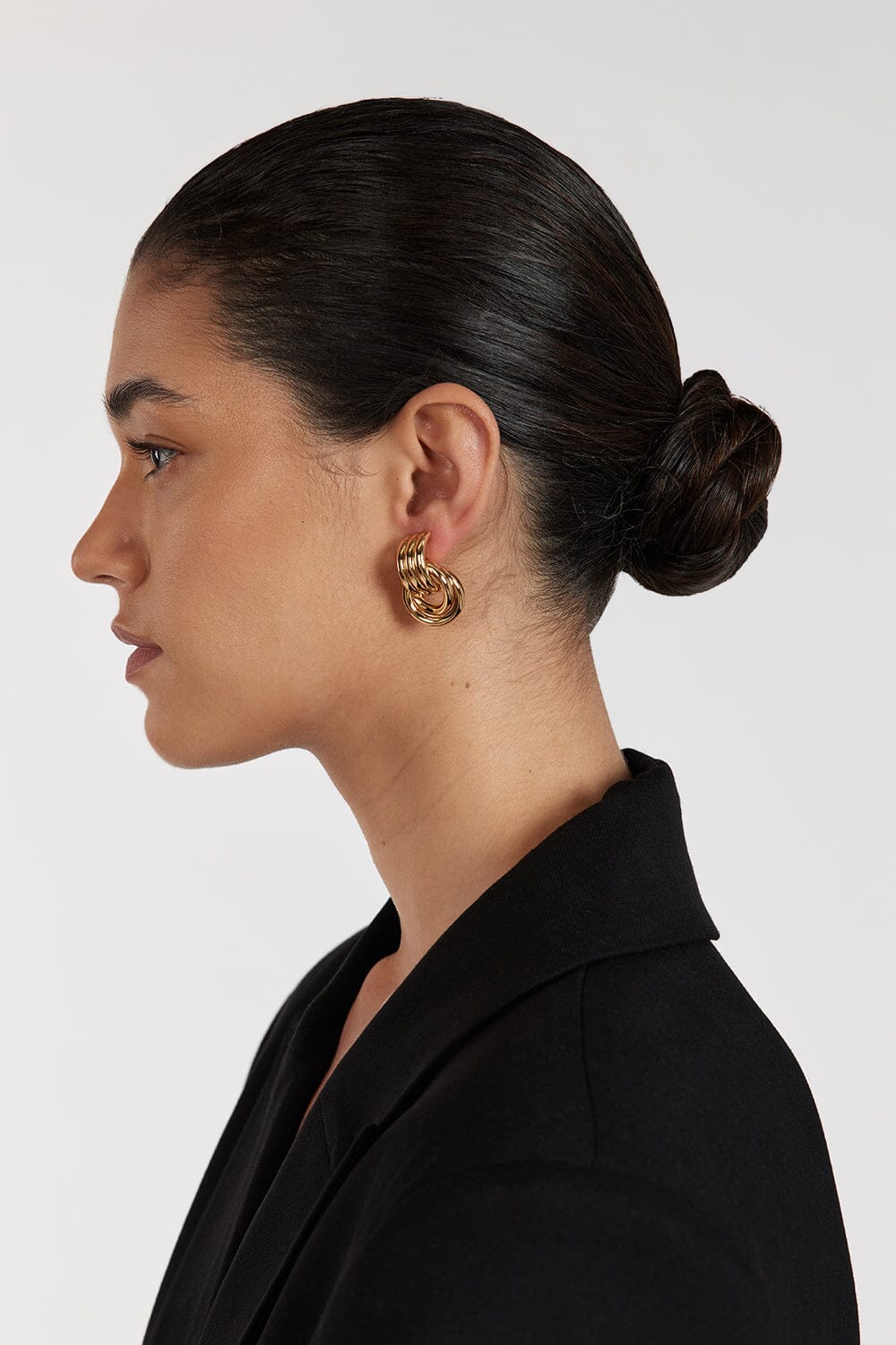 HEAVEN MAYHEM MINI KNOT GOLD EARRING Accessories HEAVEN MAYHEM 