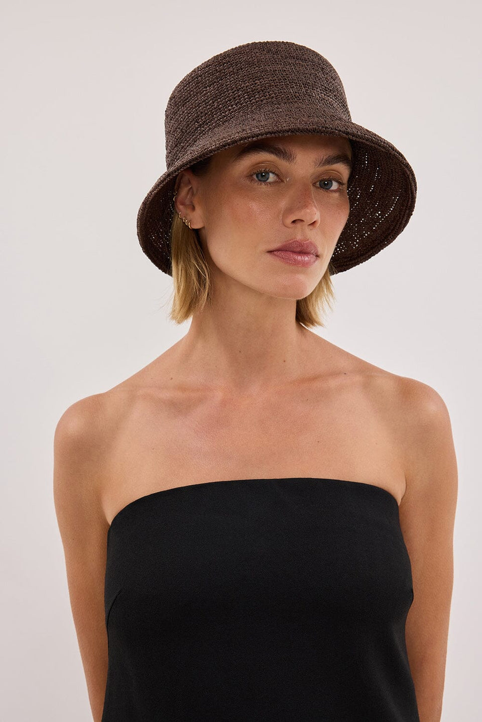 LACK OF COLOUR CHOC INCA BUCKET HAT
