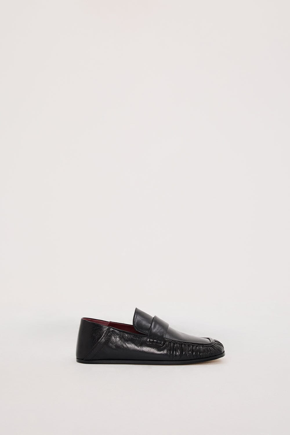 ALIAS MAE KRUZ BLACK OILY LEATHER LOAFER