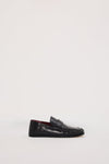 ALIAS MAE KRUZ BLACK OILY LEATHER LOAFER