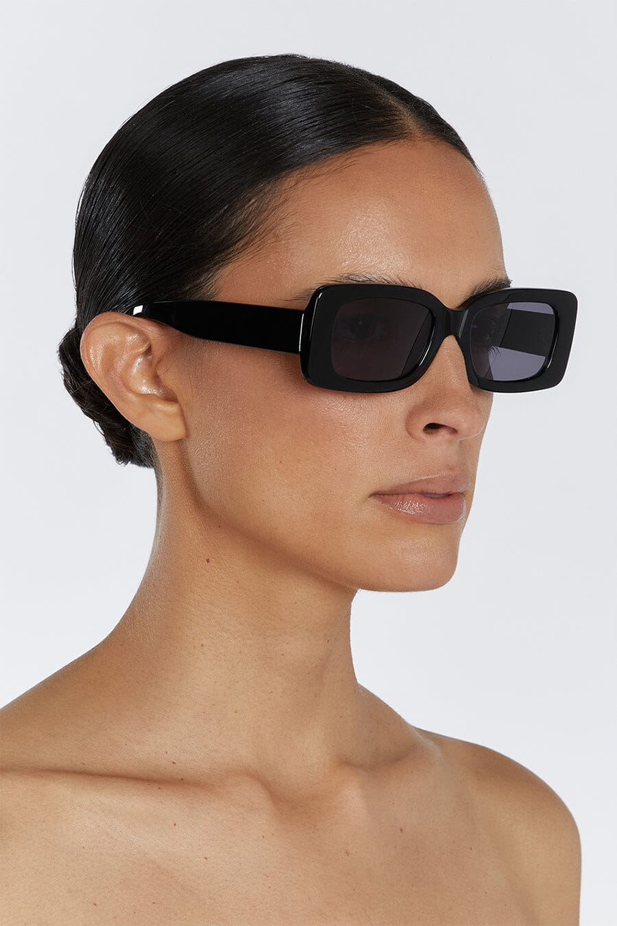 LUV LOU THE MARGOT BLACK SUNGLASSES Accessories LUV LOU 