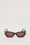 LUV LOU THE CAMERON CHOC SUNGLASSES