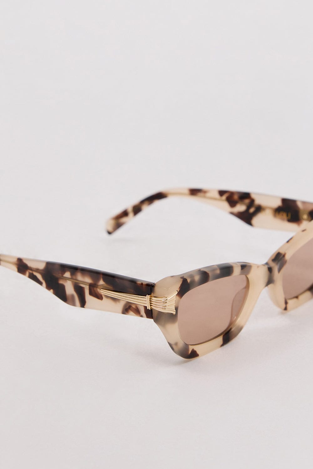 LUV LOU THE CAMERON CREAM TORT SUNGLASSES Accessories LUV LOU 