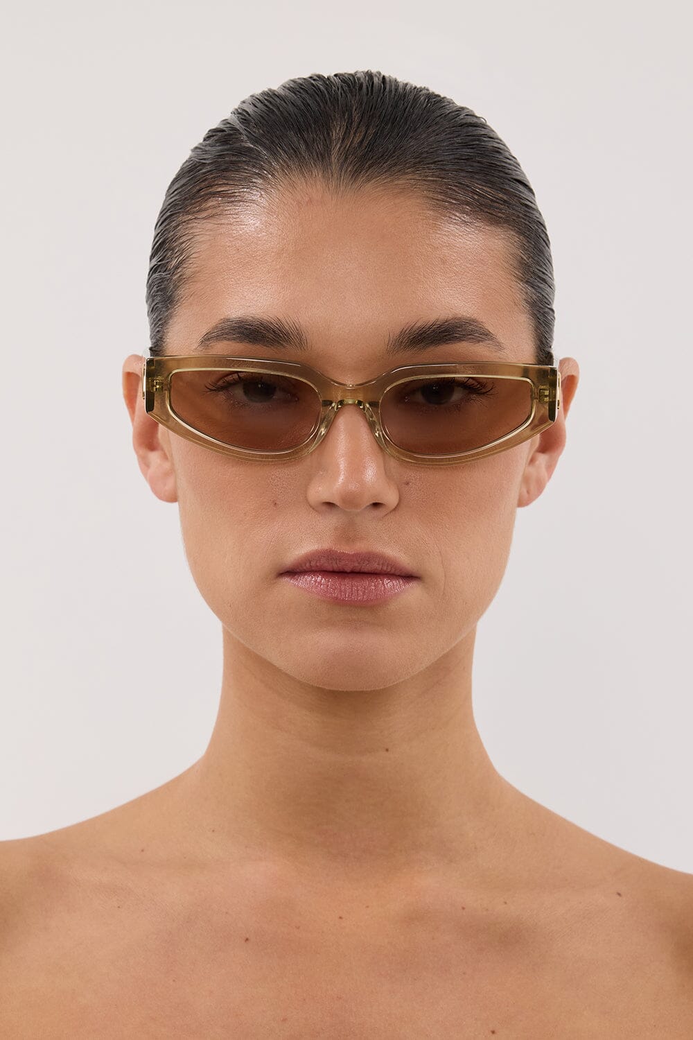 LUV LOU THE HAYLEY SAGE CRYSTAL SUNGLASSES Accessories LUV LOU 