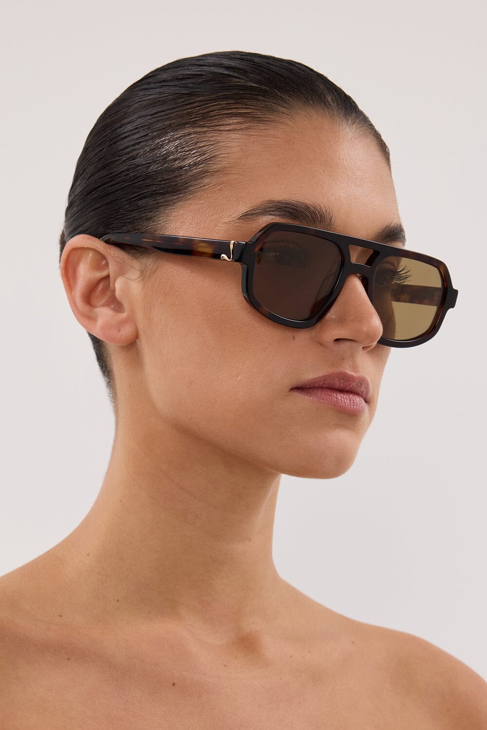 LUV LOU THE BANKS KHAKI SUNGLASSES Accessories DISSH Boutiques 