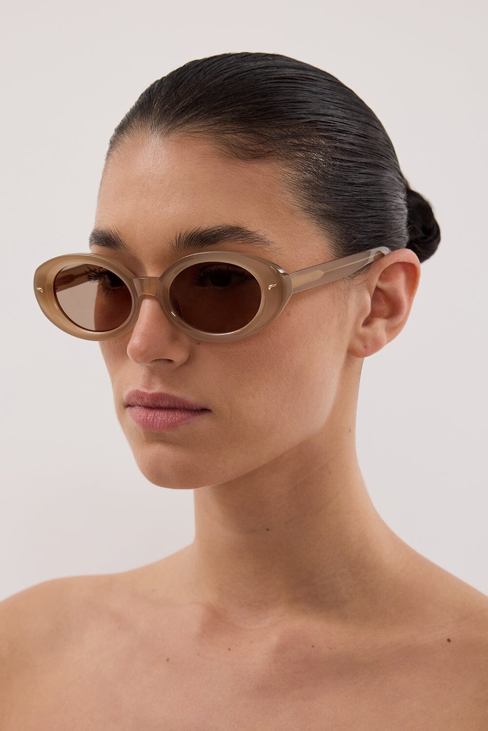 LUV LOU THE AUDREY BISQUE SUNGLASSES Accessories DISSH Boutiques 
